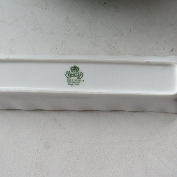 Vintage Aynsley Hand Painted Porcelain Tray - Picture 4 of 5